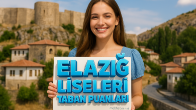 Elazığ Liseleri Taban Puanları ve Yüzdelik Dilim Analizleri
