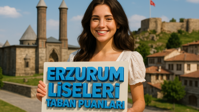 Erzurum Liseleri Taban Puanları ve Yüzdelik Dilim Analizleri
